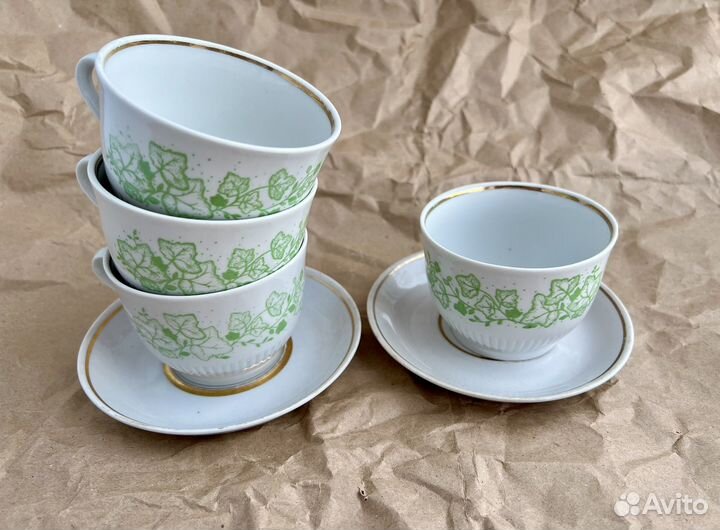 Чайная пара сервиз пролетарий СССР чашка блюдце