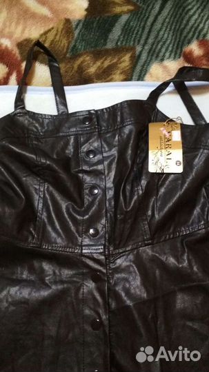 Сарафан кожа