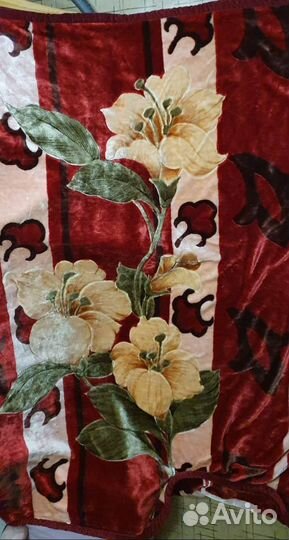 Плед двухслойный, двухсторонний, новый