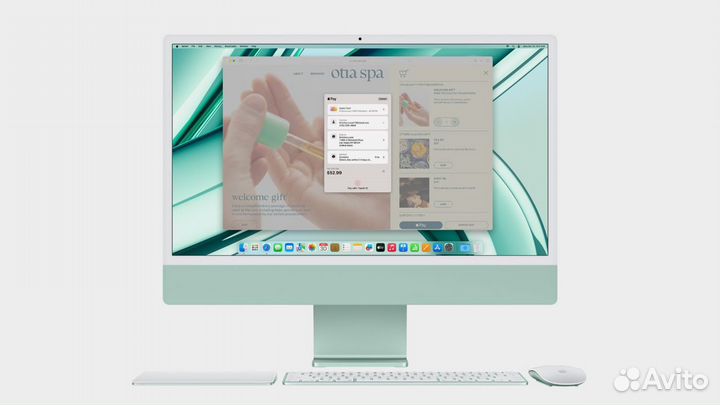 Apple iMac 24 Retina 4.5k M3 8/256gb SSD Green