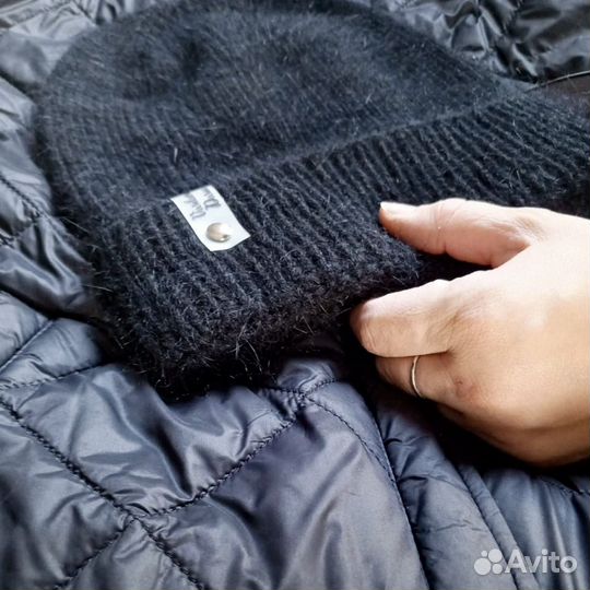 Шапка из пуха норки бини