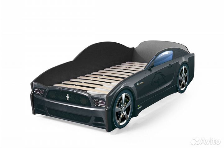 Кровать машина Mustang 160*70 новая черная