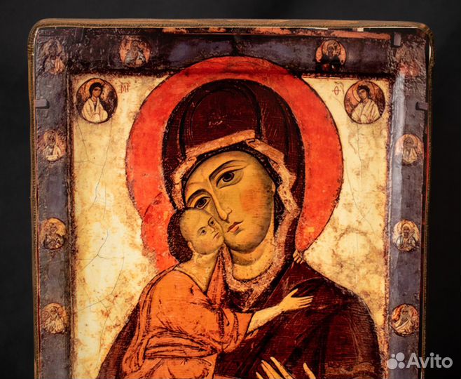 Икона деревянная «Богоматерь Умиление (Белозерская