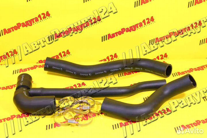 Патрубки охлаждения ваз 2123 (с хомутами) (Компл