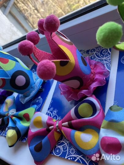 Карнавальный набор, заколка корона и бабочка