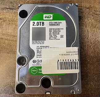 Жесткий диск 3,5 WD Green 2Tb WD20ezrx