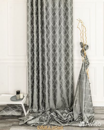 Портьеры жаккард Леман шторы занавески