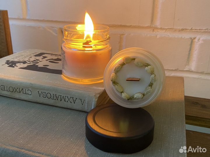 Ароматическая свеча соево-кокосовая