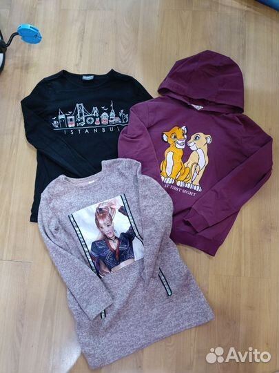 Вещи пакетом на девочку размер 140.146