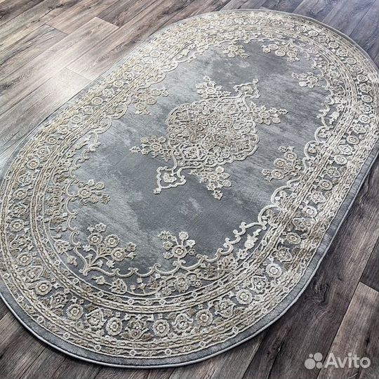 Ковёр 150 на 230 беж/серый