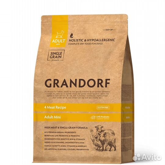 Grandorf корм для собак мини пород 3кг