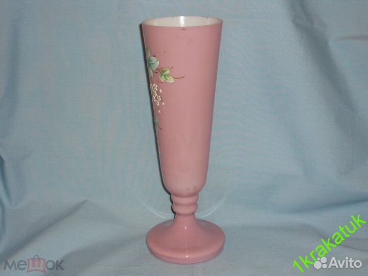 Ваза для цветов. 26,7 см. Двухслойное стекло