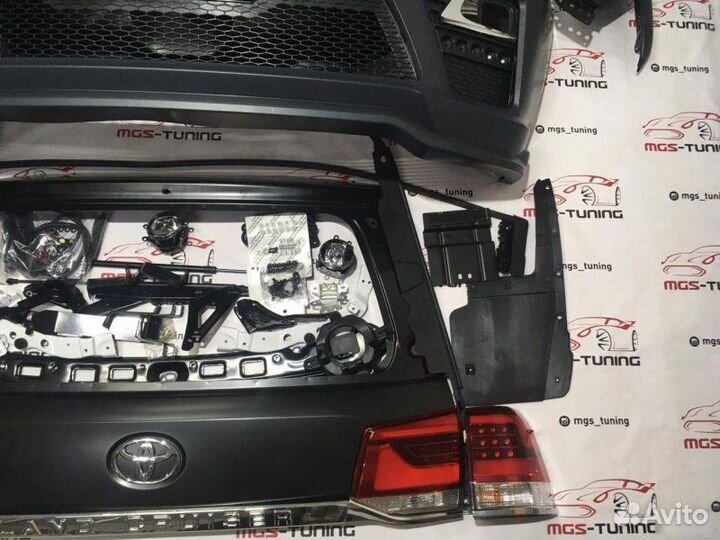 Рестайлинг Toyota lс 200 + обвес Elford