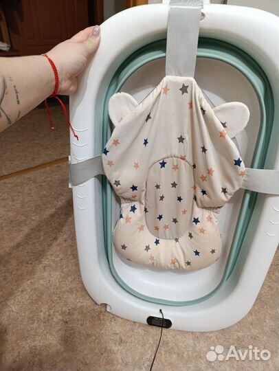 Ванночка для купания складная с термометром