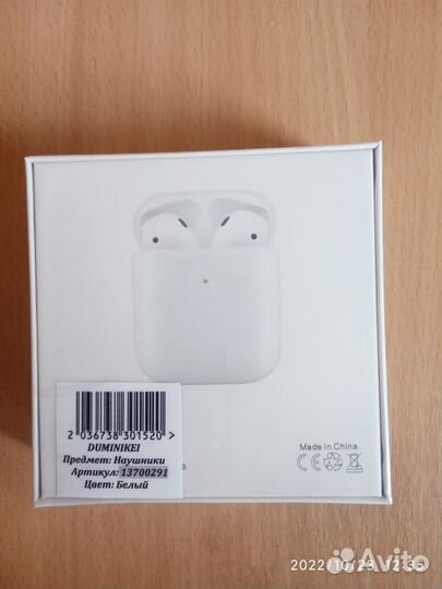 Airpods 2 оригинал новые гарантия год