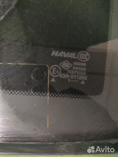 Стекло кузова заднее правое глухое Haval F7