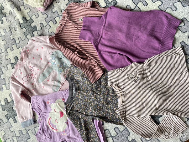 Большой пакет одежды для девочки