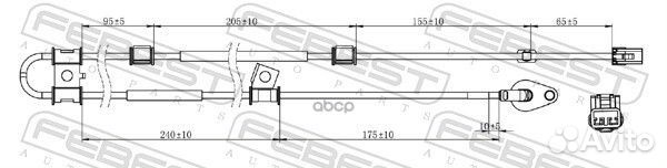Датчик abs перед прав 12606012 Febest