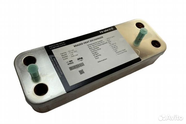 Теплообменник kerf гвс 12 пластин, 156 мм, Hrale
