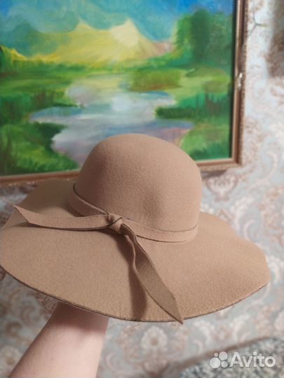 Шляпа женская вельвет