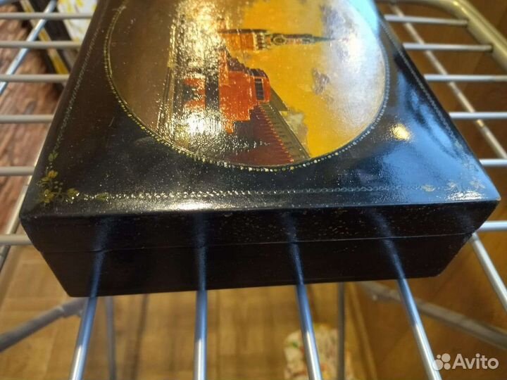 Шкатулка СССР. Федоскино. Антиквариат