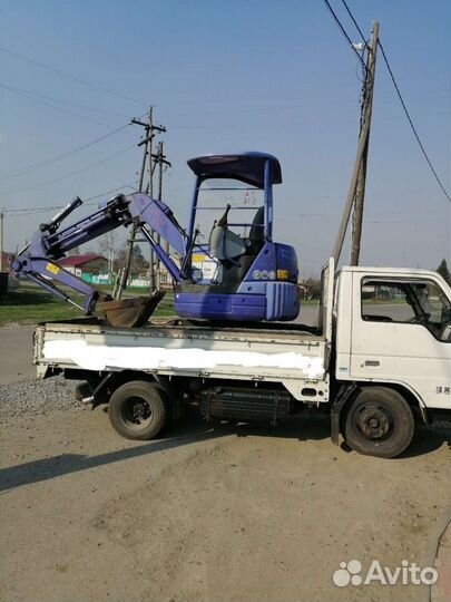 Услуги мини эксковатора+самосвал