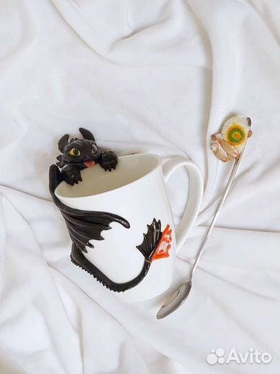 Ночная фурия декор на кружке