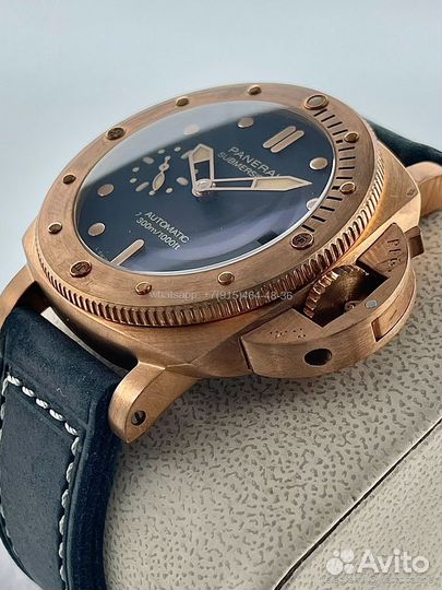 Часы panerai submersible bronzo blu abisso