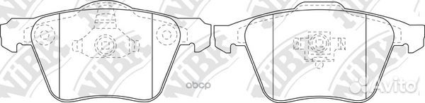 Колодки тормозные дисковые перед PN0352 NiBK