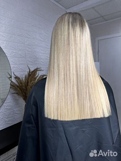 Кератиновое выпрямление волос