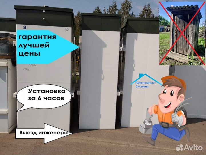 Септик Топас 6.Установка, монтаж под ключ