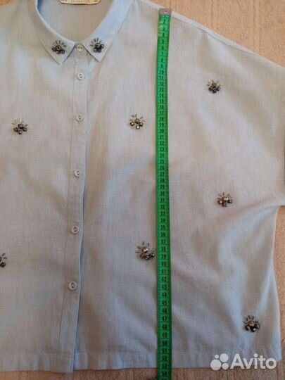 Zara блуза хлопок