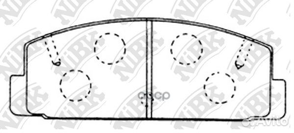 Колодки тормозные дисковые зад PN5203 NiBK