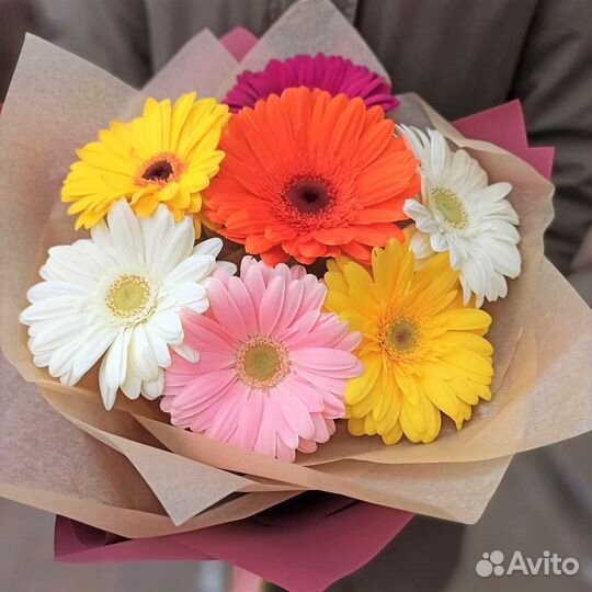 Герберы в Букете. Доставка/Самовывоз