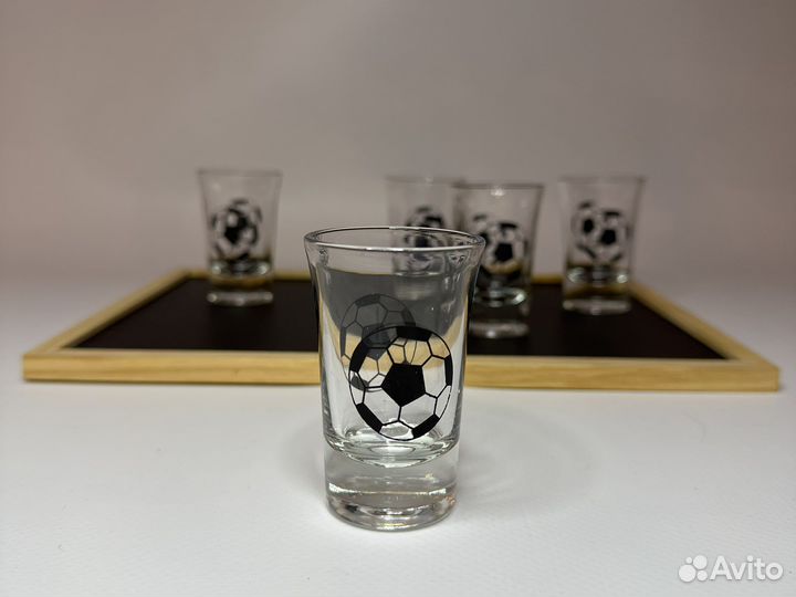 Рюмки стеклянные Футбол 6 шт