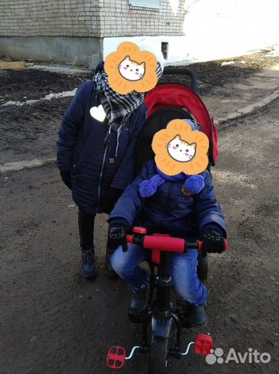 Детский трехколесный велосипед бу