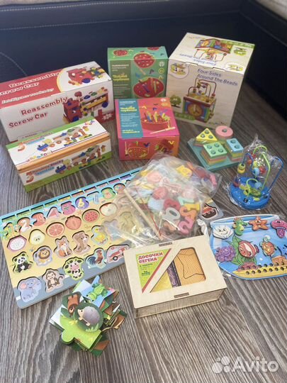 Развивающие игрушки деревянные новые