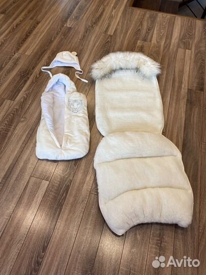 Детский конверт на выписку зимний