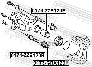 0173-GRX120F Пыльник втулки направляющей суппор