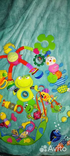 Tyni love chicco Lamaze игрушки пакетом+коврик