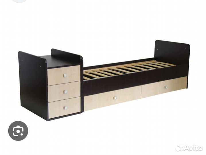 Детская кровать трансформер с маятником Фея