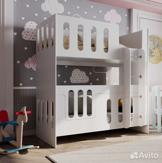 Детская двухярусная кроватка от производителя