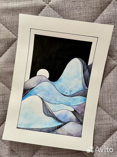 Картины графика акварель