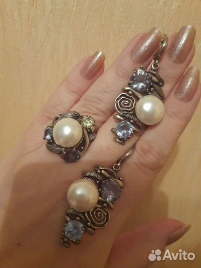 Серебряный комплект фирма 