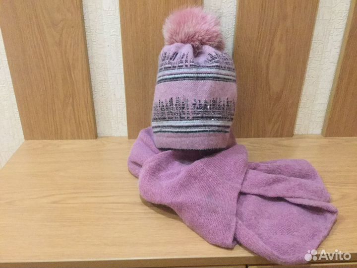 Комплект шапка и шарф