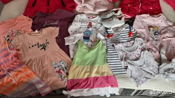 Одежда пакетом на девочку 110 116