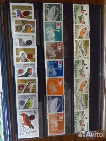 Марки иностранные :серии/кварты/чистые