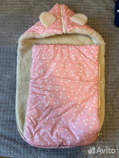 Зимний конверт в коляску