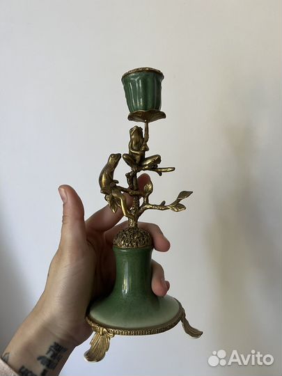 Подсвечник латунь бронза