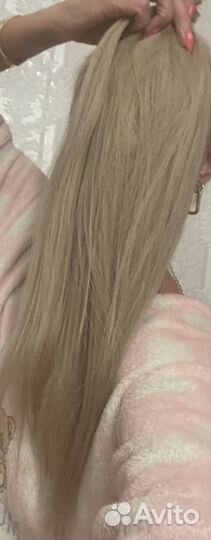 Продам натуральные волосы блонд славянку